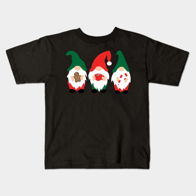 Christmas Gnome Family IV Kids T-Shirt by peggieprints